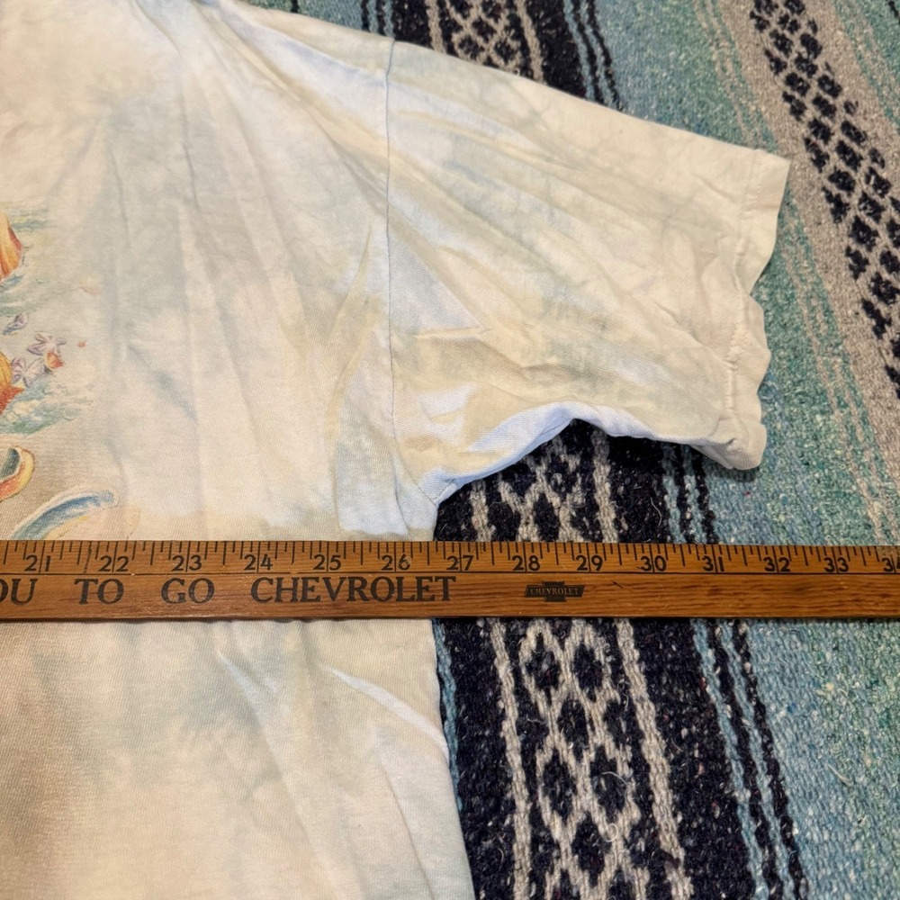 The Mountain Sea Turtle Tie Dye Shirt 2009 Sherry Vintson Blue White Mens XL - Picture 7 of 9